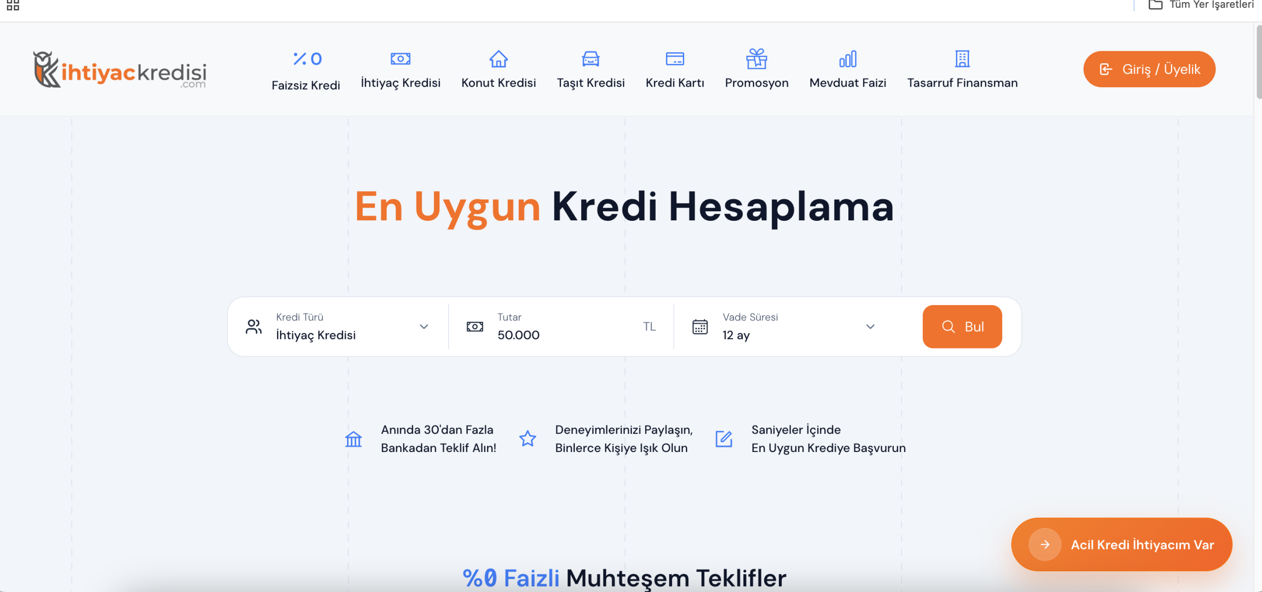 İhtiyaçKredisi.com Sizlere Uygun Kredi Teklifleri Sağlıyor